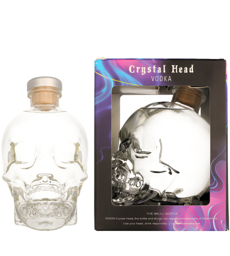 Crystal Head Vodka in iconische kristallen schedelfles