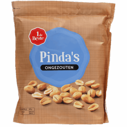Pindas gebrand ongezouten