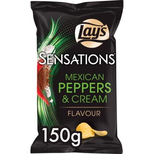 Lay's Sensations Mexican peppers & cream - liquor & more