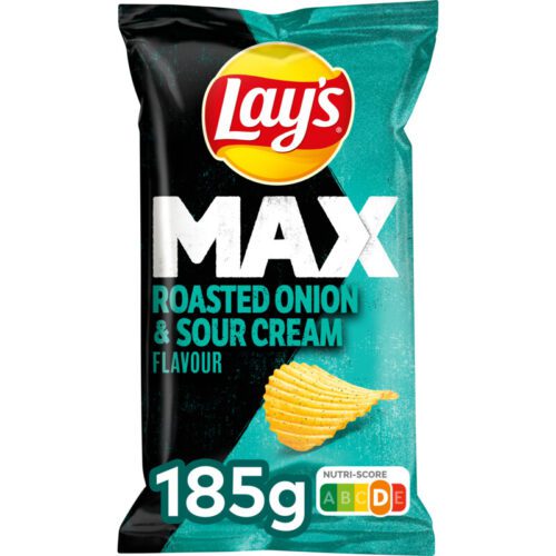 Lay's Max roasted onion & sour cream - liquor & more